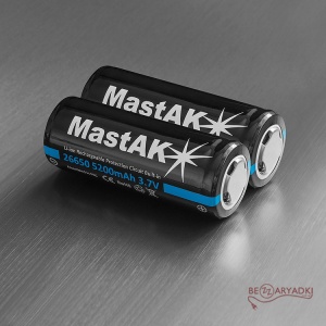 MastAk 26650 5200mah 3.7v со схемой защиты