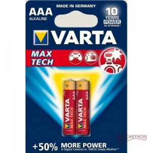 Varta Max-Tech AAA 1.5v (Alkaline) Блистер 2