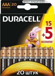 Duracell MN2400 15+5 AAA 1.5v (Alkaline)
