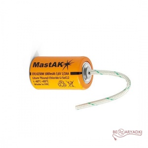 MastAK 1/2AA Li-S0CI2 (3.6V 1000mAh)