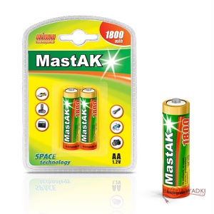 MastAK Пальчиковые R6/AA 1800mah NiMH