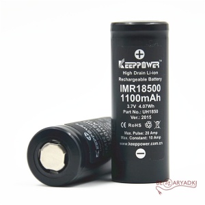 Keeppower	 18500 3,6V 1100mAh 20A