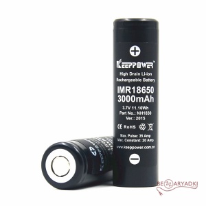 Keeppower	 18650 3,6V 3000mAh 35A