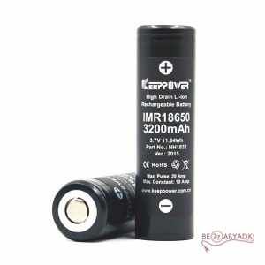 Keeppower	 18650 3,6V 3200mAh 20A
