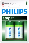 Philips Long Life R14/C (солевая)