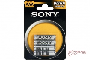 Sony Ultra R6/AA 1.5v (Солевая) Блистер 4