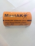 MastAK ER34615M/LR20/D 3,6v Li-SoCL2