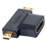 Кабель Видео Perfeo A7006 адаптер HDMI A () - micro+mini HDMI D (п)